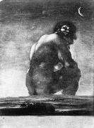 Francisco de goya y Lucientes The Colossus France oil painting artist